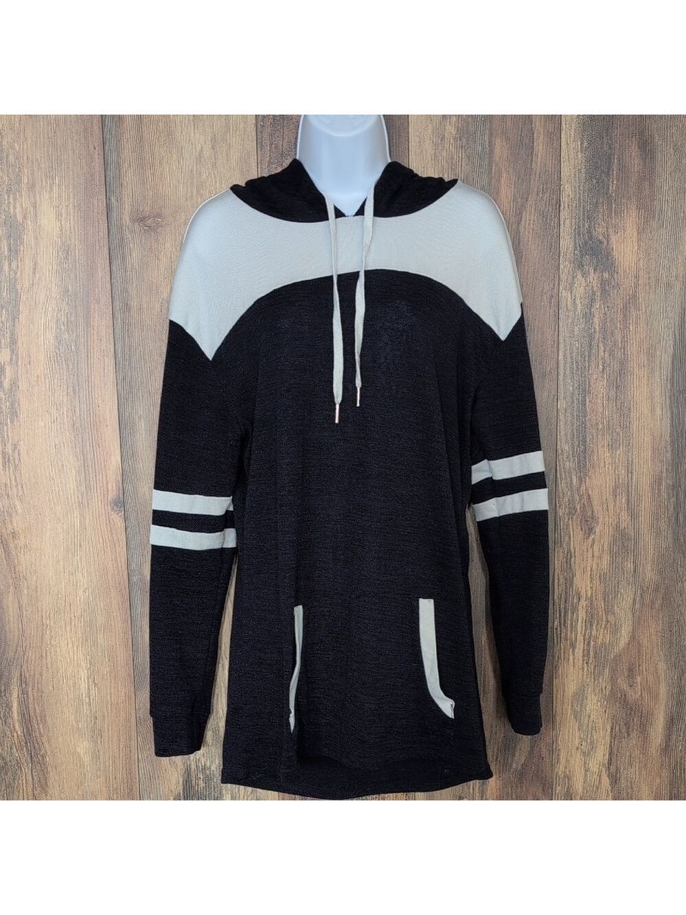 Dressfo Navy and White Sweater Hoodie XXL                                   P100